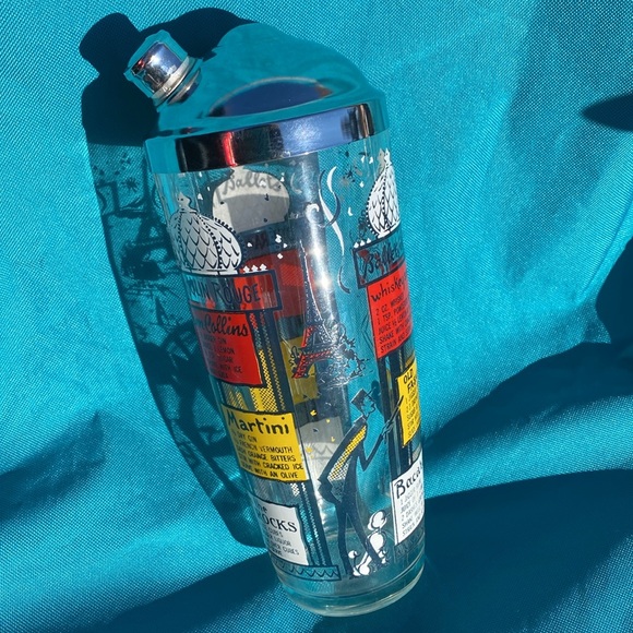 Vintage glass cocktail shaker - Picture 2 of 4